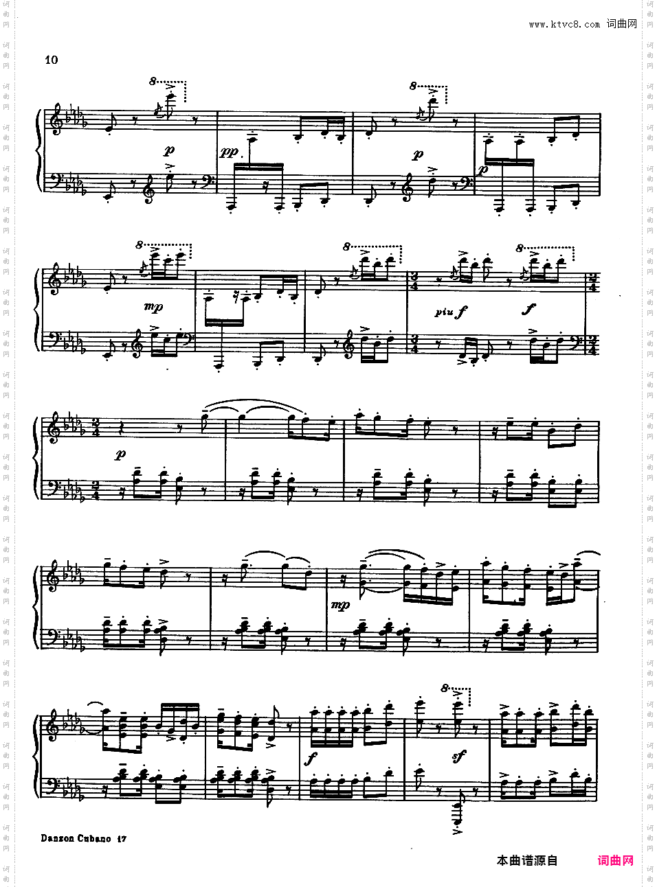Copland 1942 Danzon Cubano