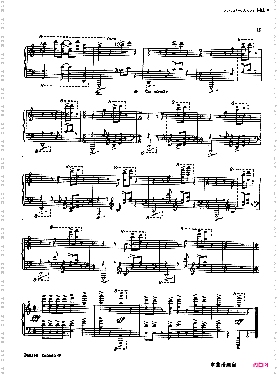 Copland 1942 Danzon Cubano