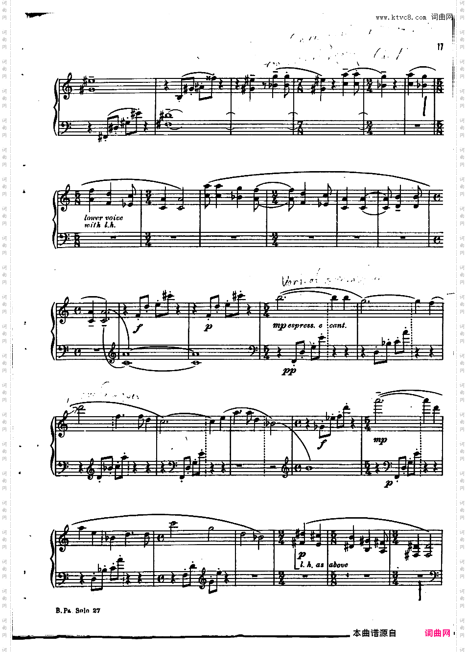 钢琴奏鸣曲 Piano Sonata