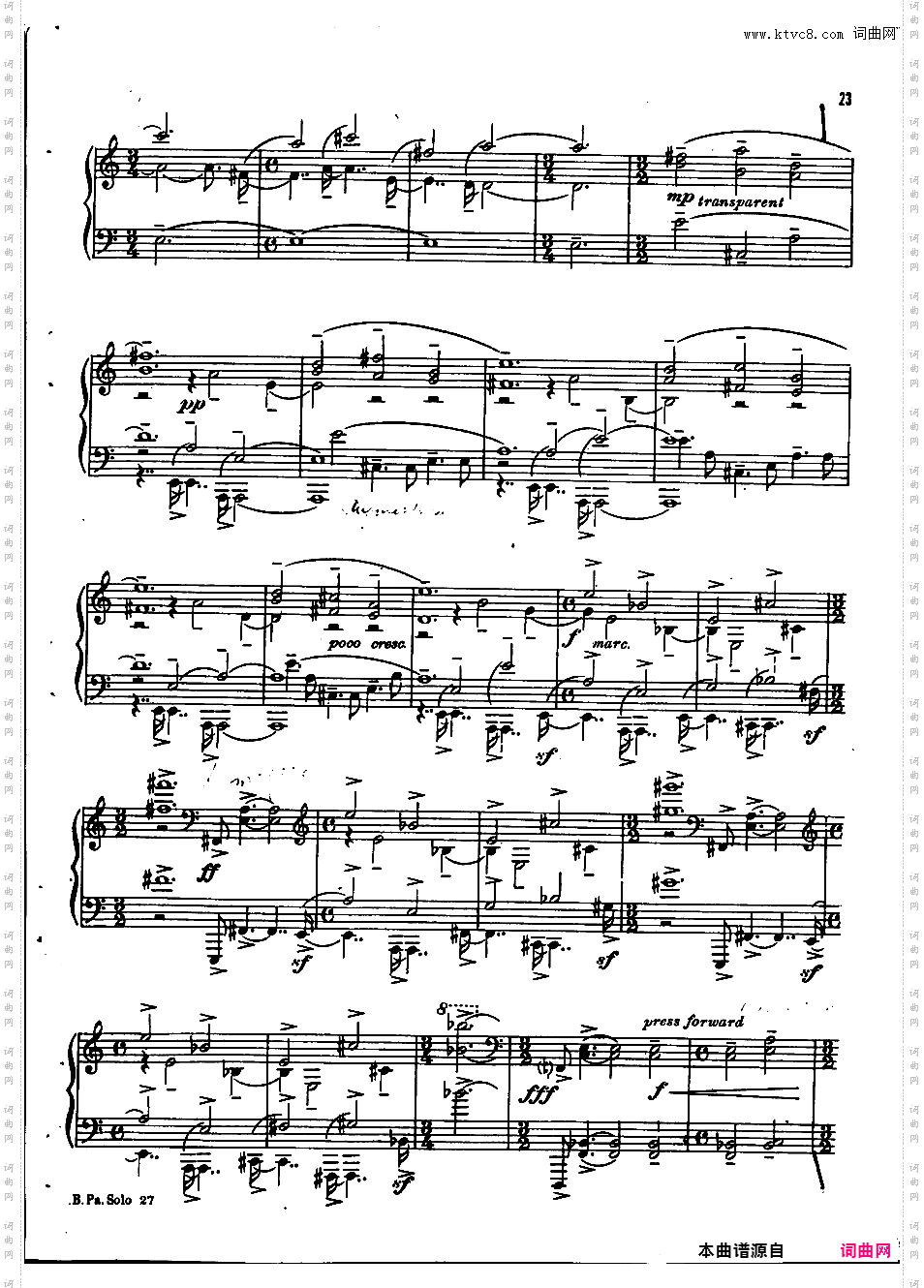 钢琴奏鸣曲 Piano Sonata