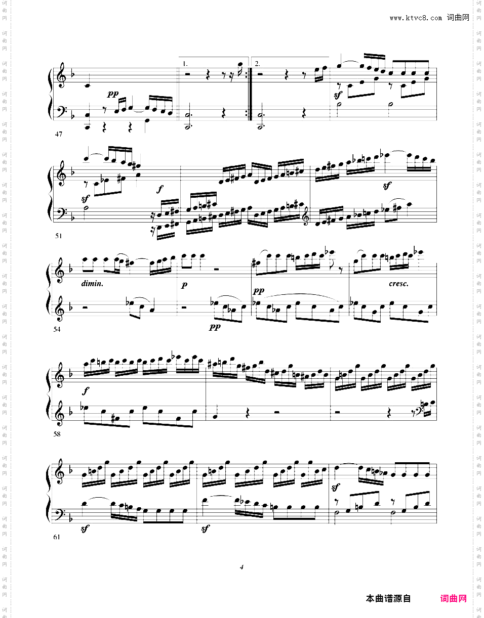 奏鸣曲集Clementi op21a Sonata in F