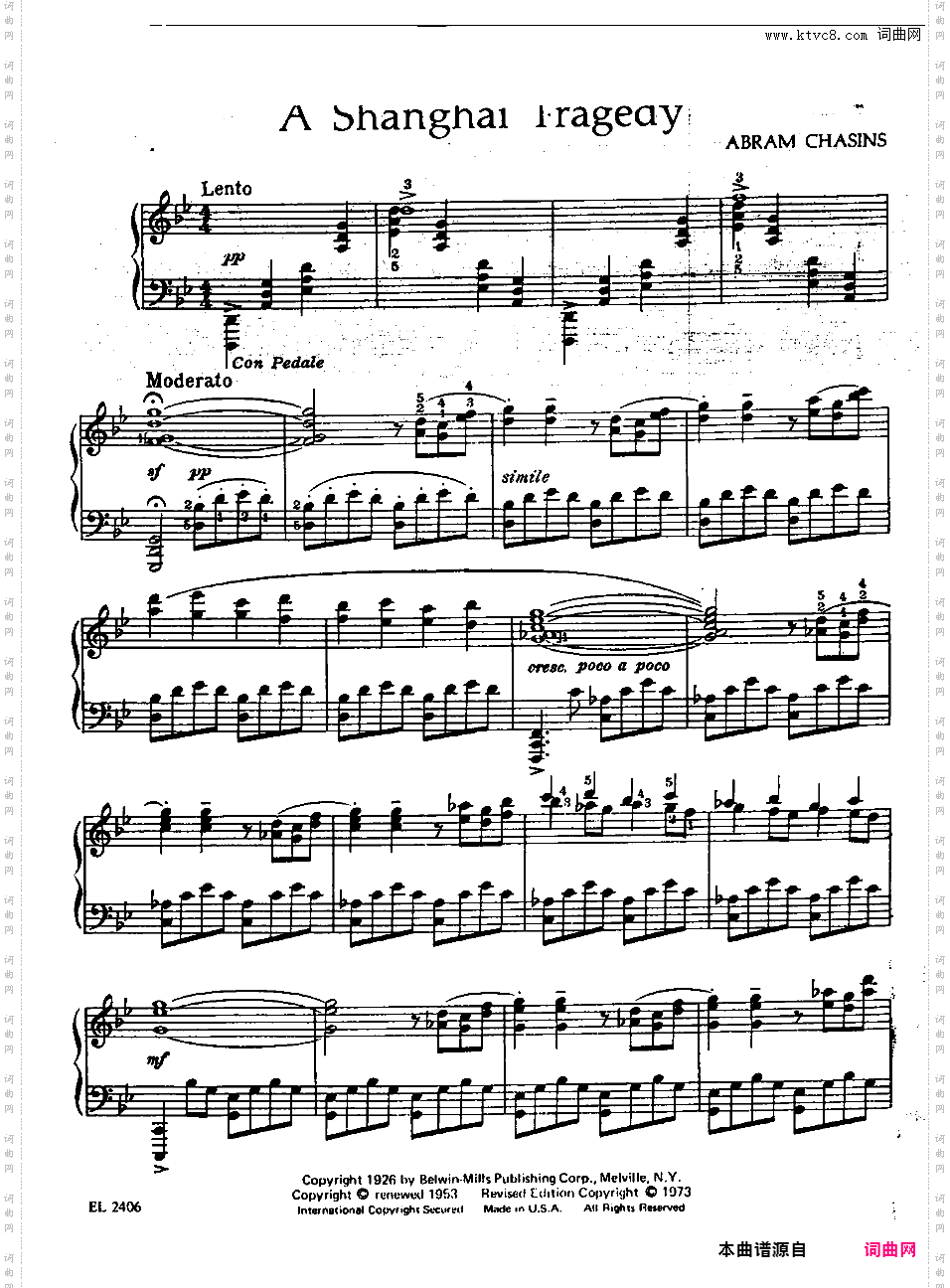 上海悲剧 A Shanghai Tragedy - 选自《三首中国风格小品》