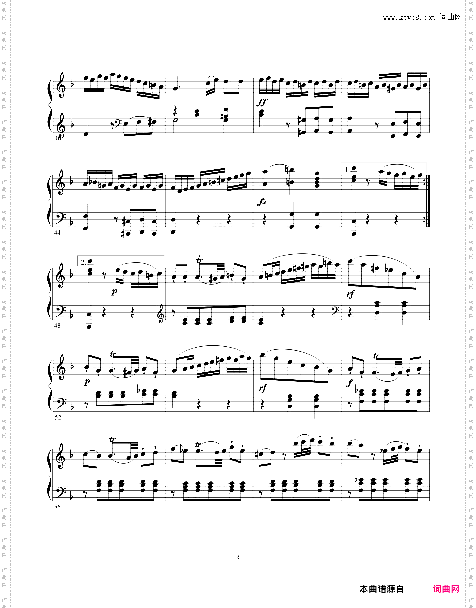 奏鸣曲集Clementi op35n1 Sonata in F