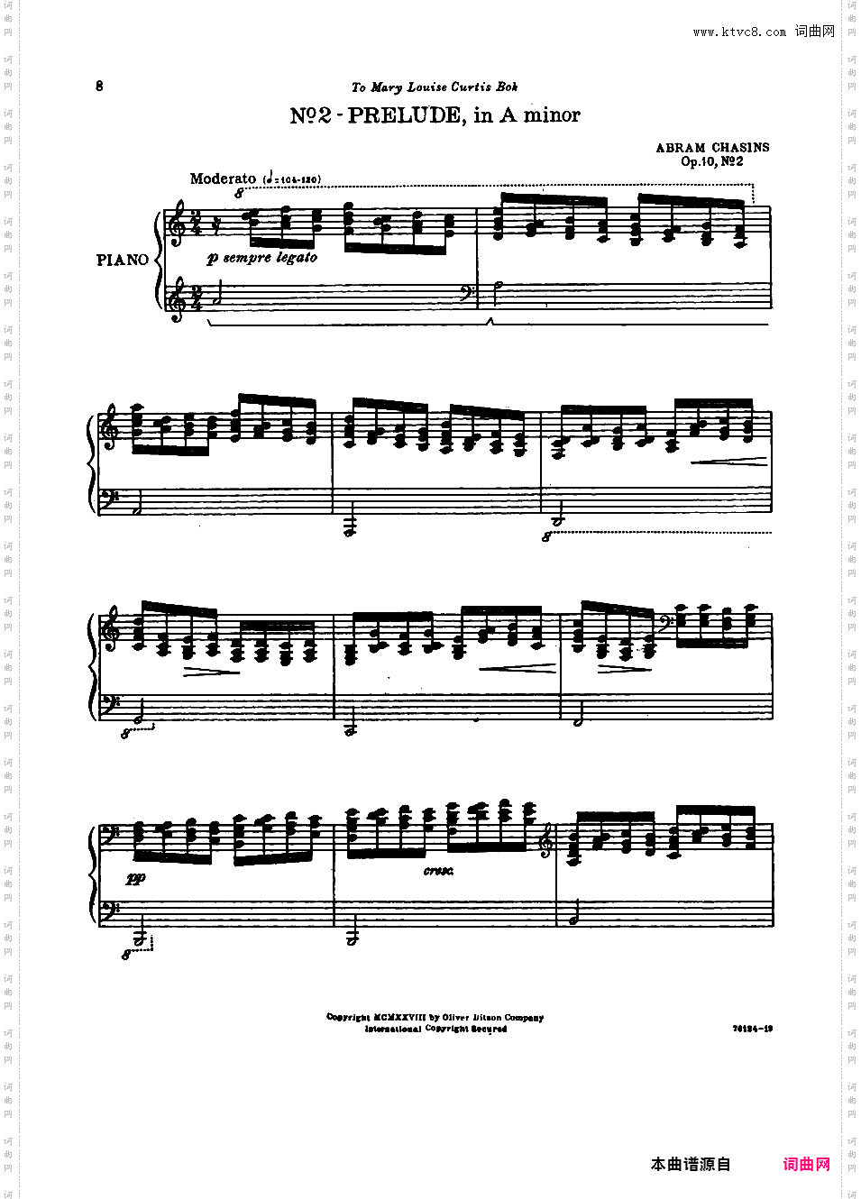 24首前奏曲第一册24 Preludes, Book 1 Op·10