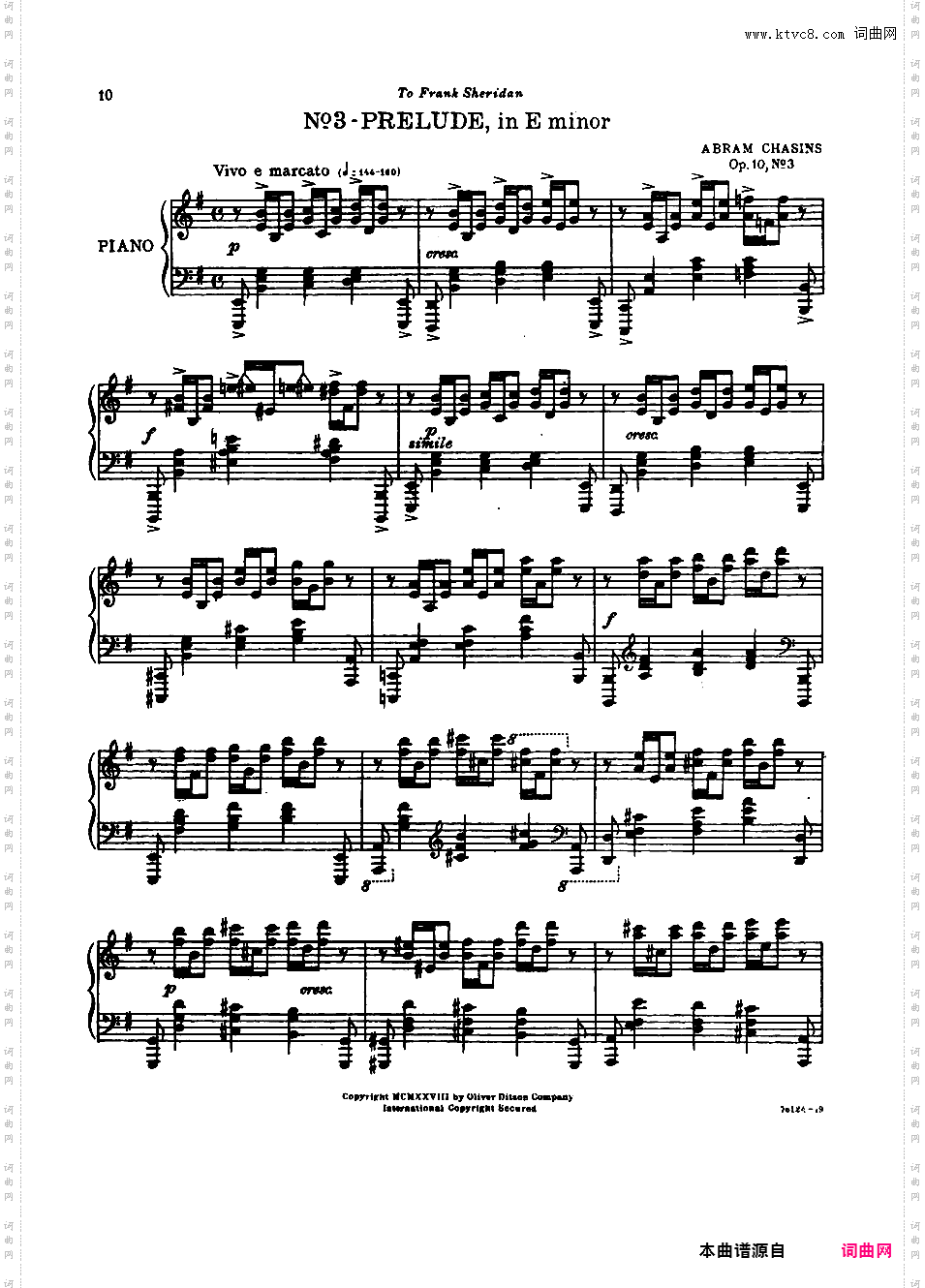 24首前奏曲第一册24 Preludes, Book 1 Op·10