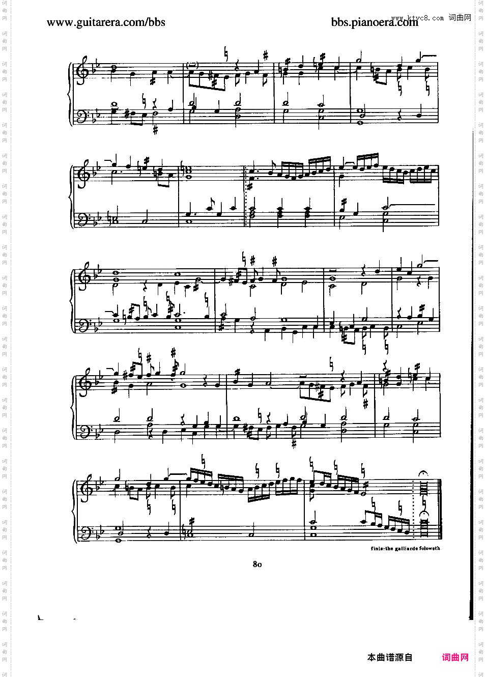 第一帕凡舞曲 The Firste Pavian