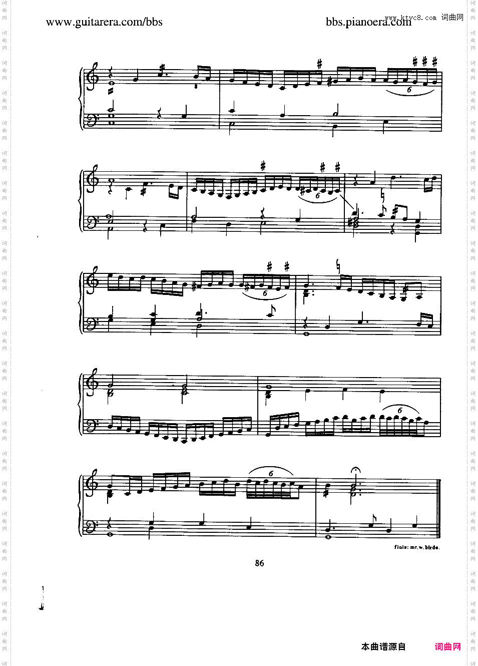 第二帕凡舞曲 The Seconde Pavian