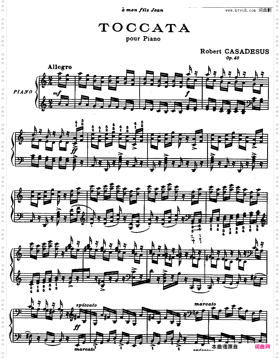 托卡塔 Toccata Op·40