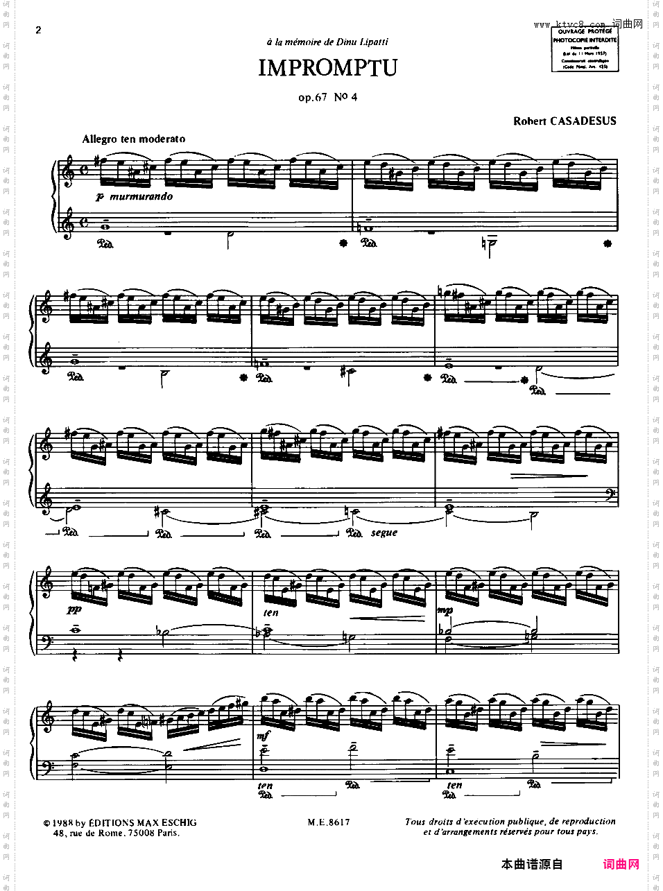 即兴曲 Impromptu Op·67-4