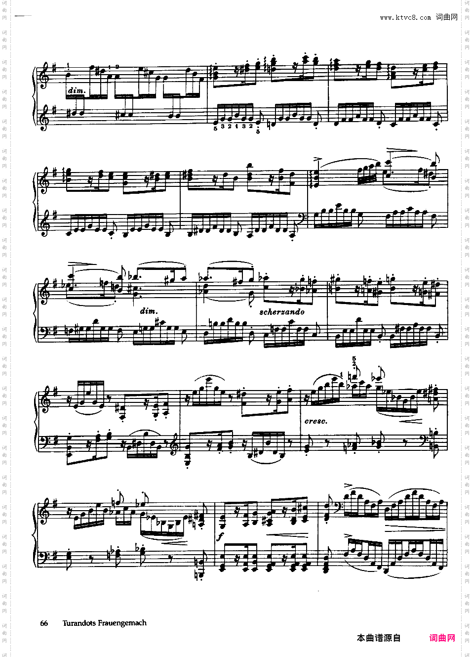 ------改编瓦格纳 肖邦 舒伯特 门德尔松 普契尼 勃拉姆斯 贝多芬 作品------Puccini-Busoni Turandot's Frauengemach