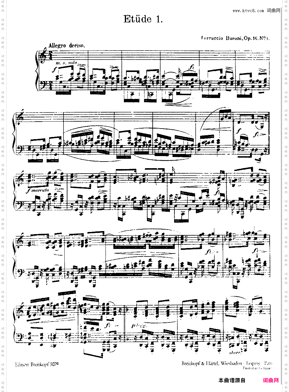 六首练习曲Six Etudes op16