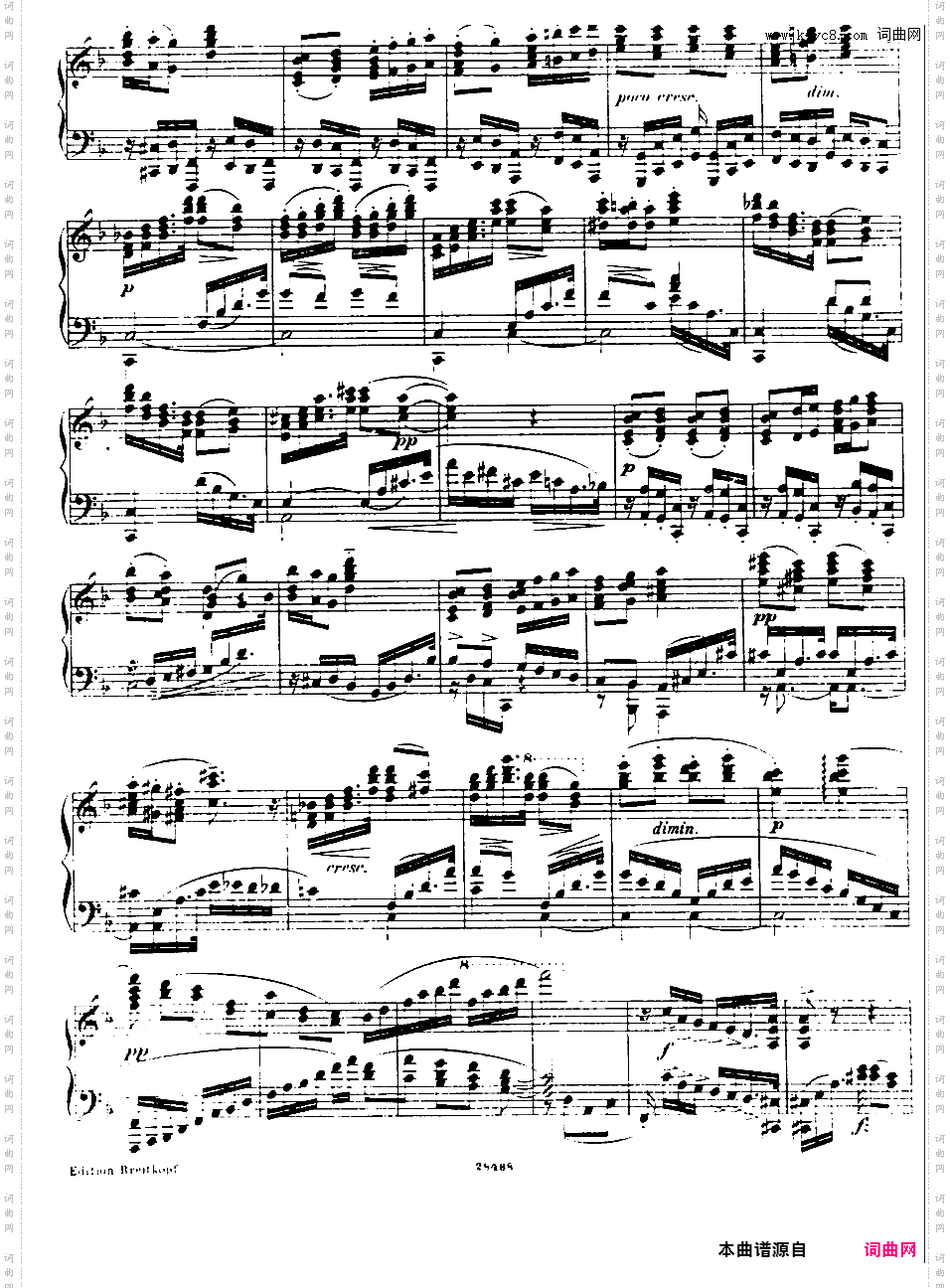 六首练习曲Six Etudes op16