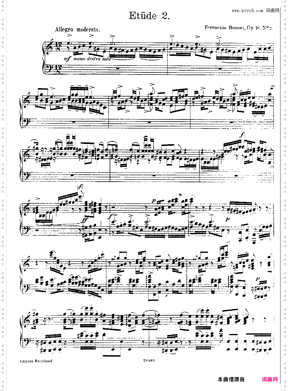 六首练习曲Six Etudes op16