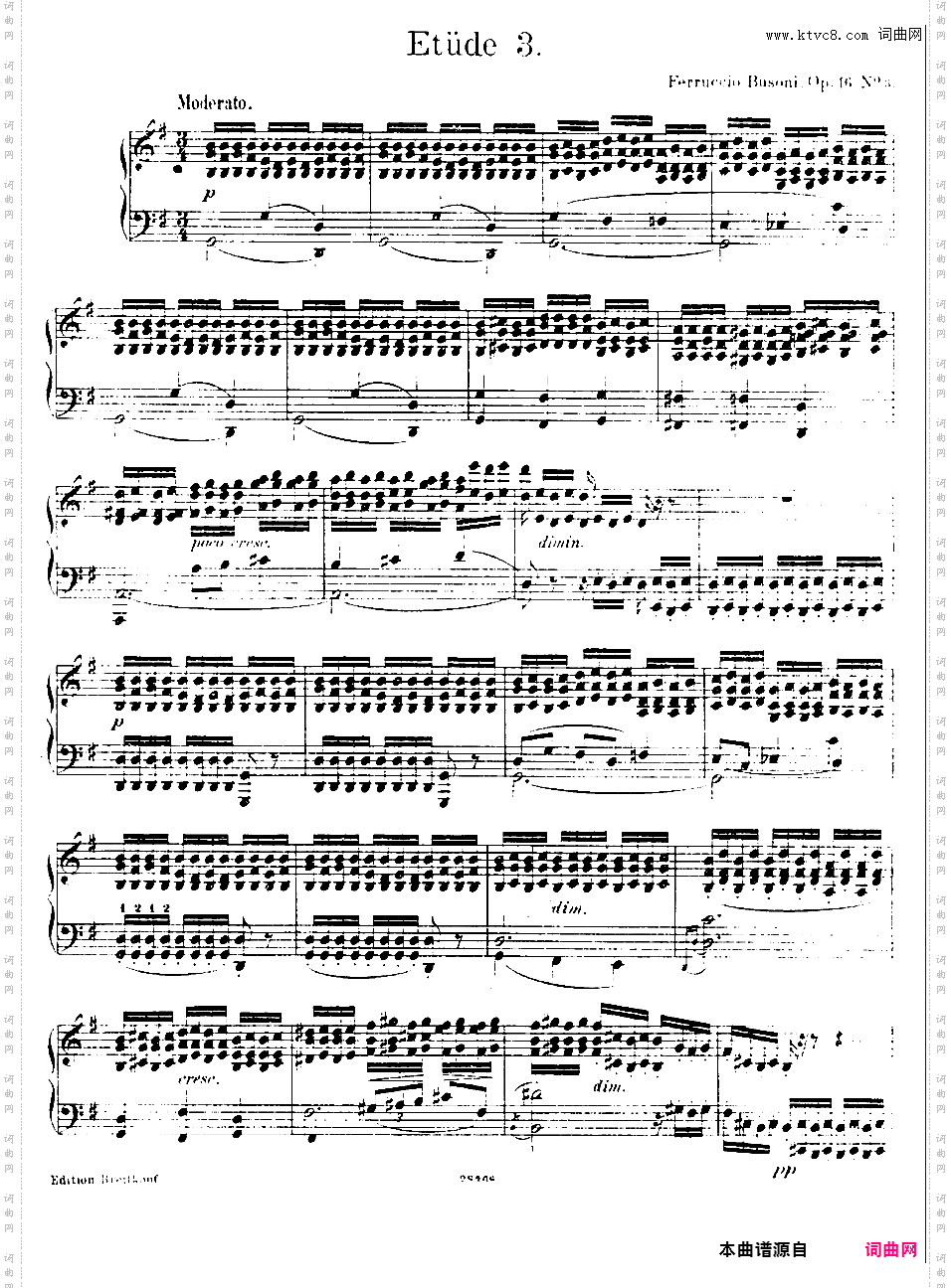 六首练习曲Six Etudes op16