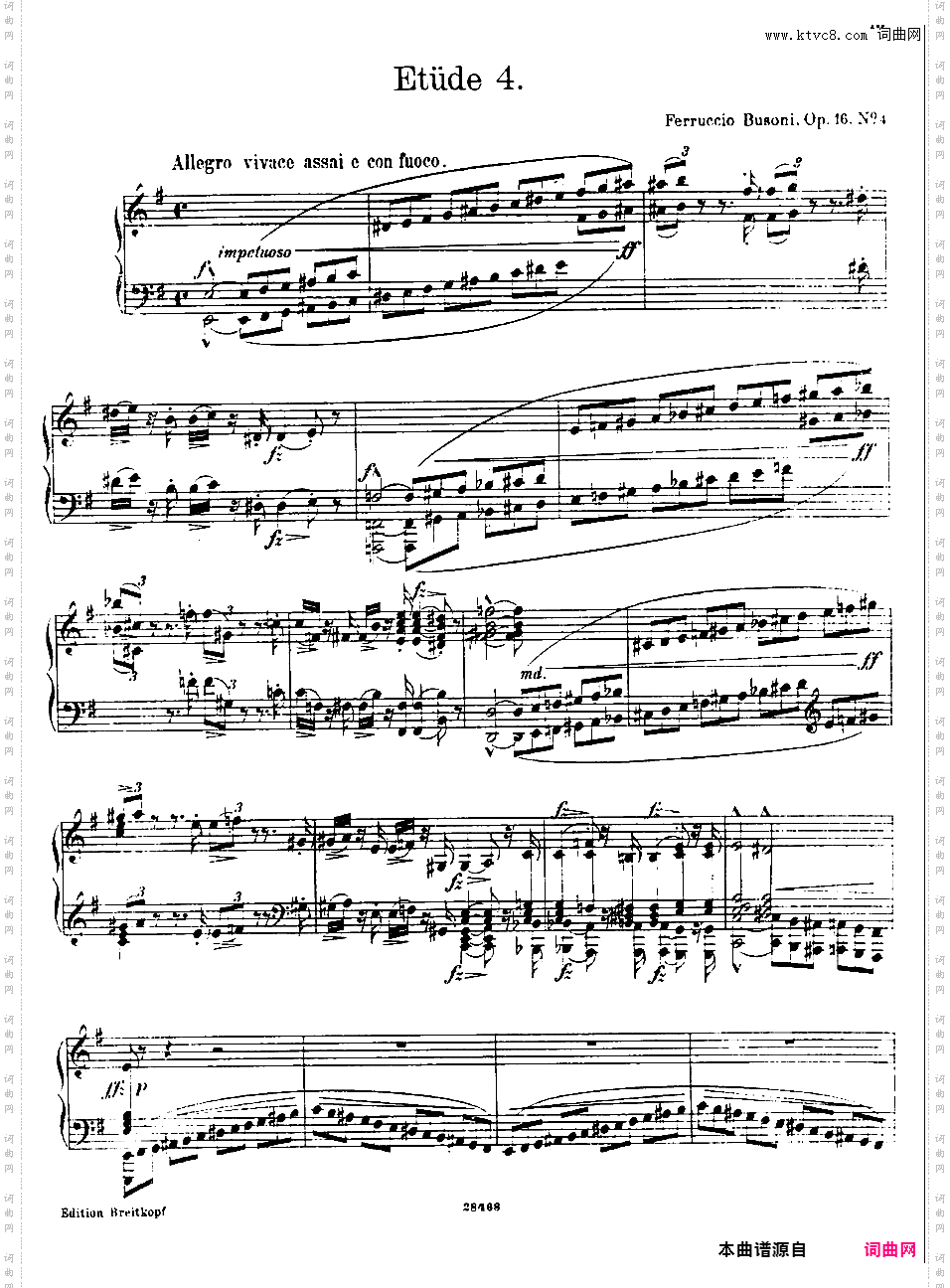 六首练习曲Six Etudes op16