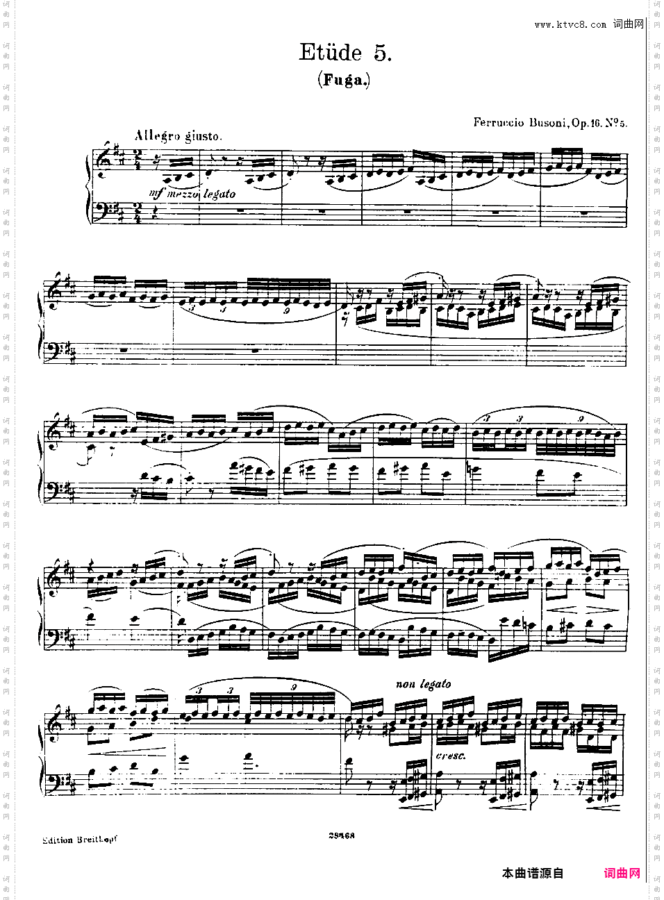 六首练习曲Six Etudes op16