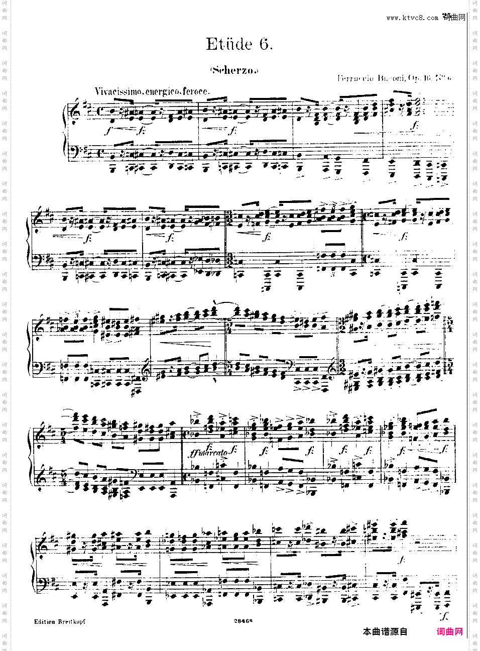 六首练习曲Six Etudes op16