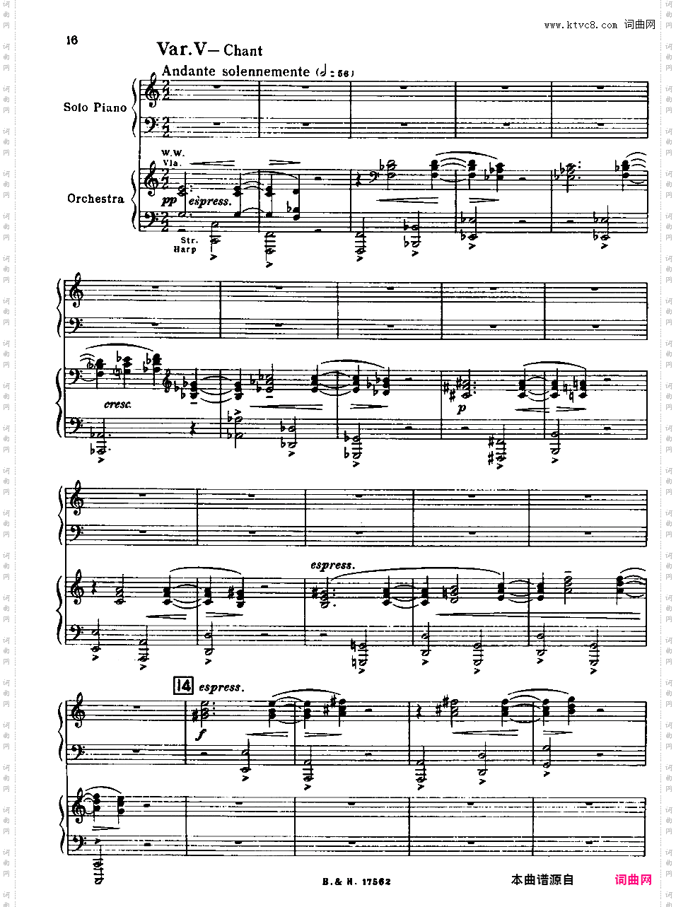 Diversions for Piano left hand and Orchestra op21