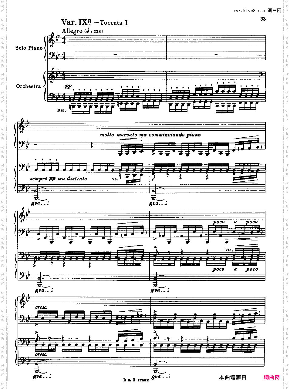 Diversions for Piano left hand and Orchestra op21