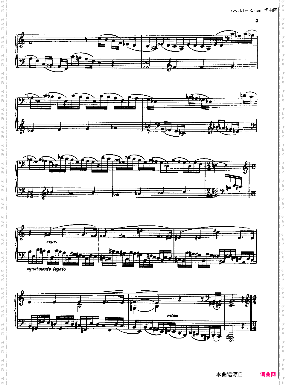 第三钢琴小奏鸣曲 Piano Sonatina No·3 BV 268