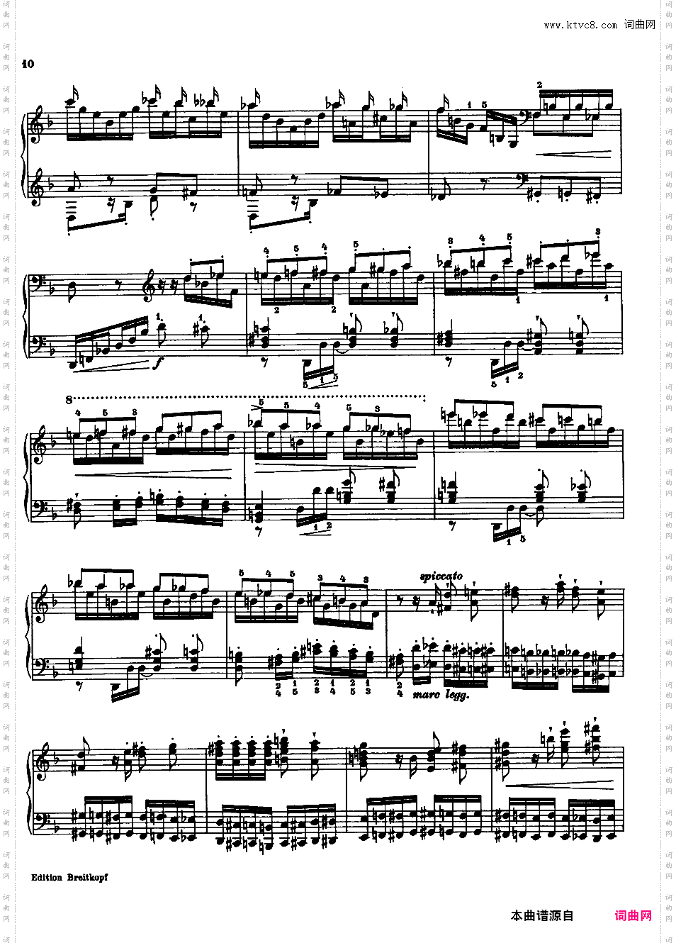 第六钢琴小奏鸣曲 “卡门幻想曲” Piano Sonatina No·6 BV 284