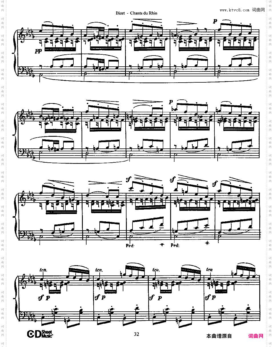 6首无词歌 Six Chants du Rhin