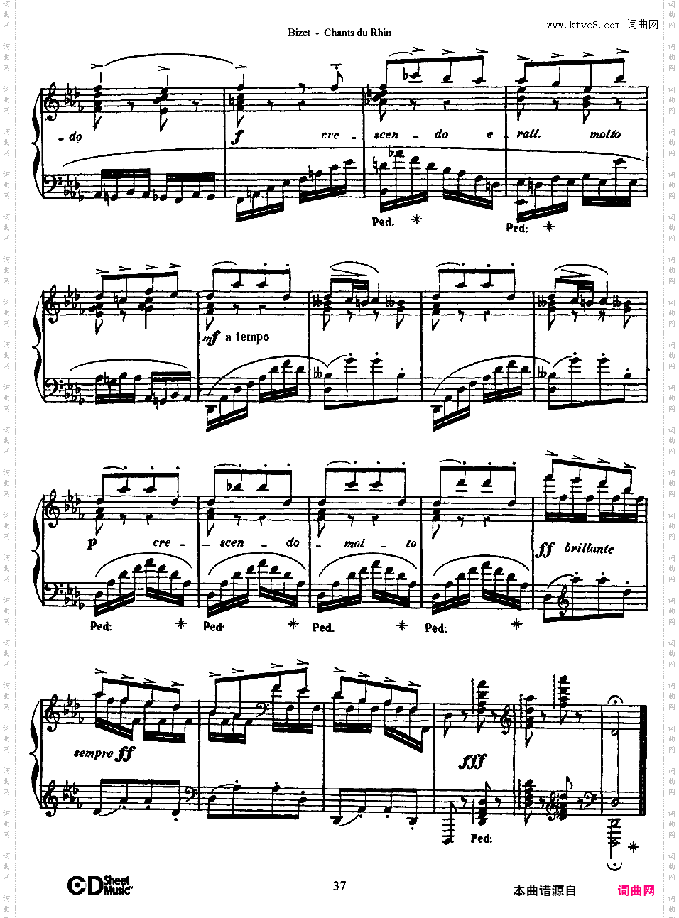 6首无词歌 Six Chants du Rhin