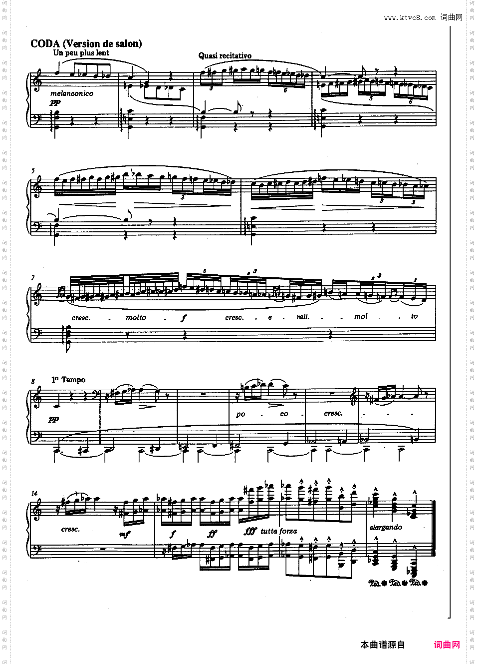 音乐会半音阶变奏曲 Variations Chromatiques de Concert
