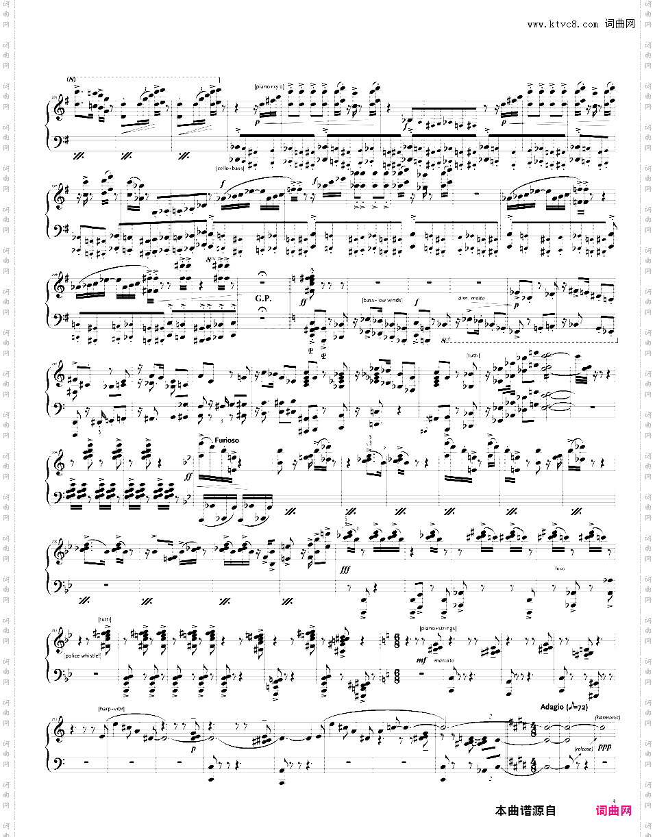 交响舞曲 Symphonic Dances - 选自音乐剧《西城故事》hawley改编'West Side Story'独奏版
