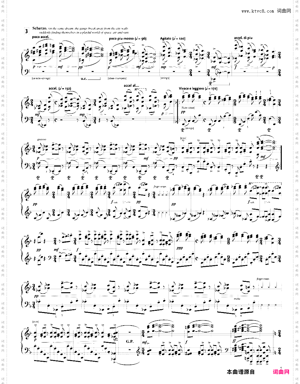 交响舞曲 Symphonic Dances - 选自音乐剧《西城故事》hawley改编'West Side Story'独奏版