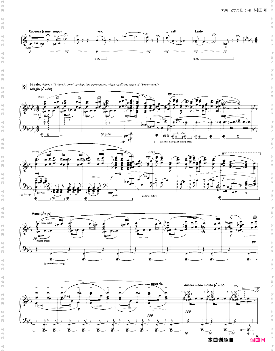 交响舞曲 Symphonic Dances - 选自音乐剧《西城故事》hawley改编'West Side Story'独奏版