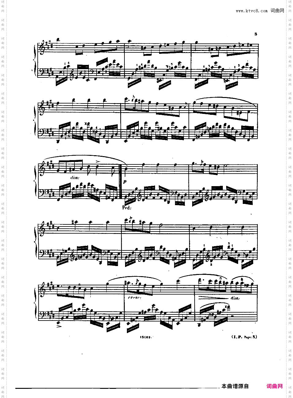 第一号迷人的歌 Premiere Recueil de Chants Op·38a