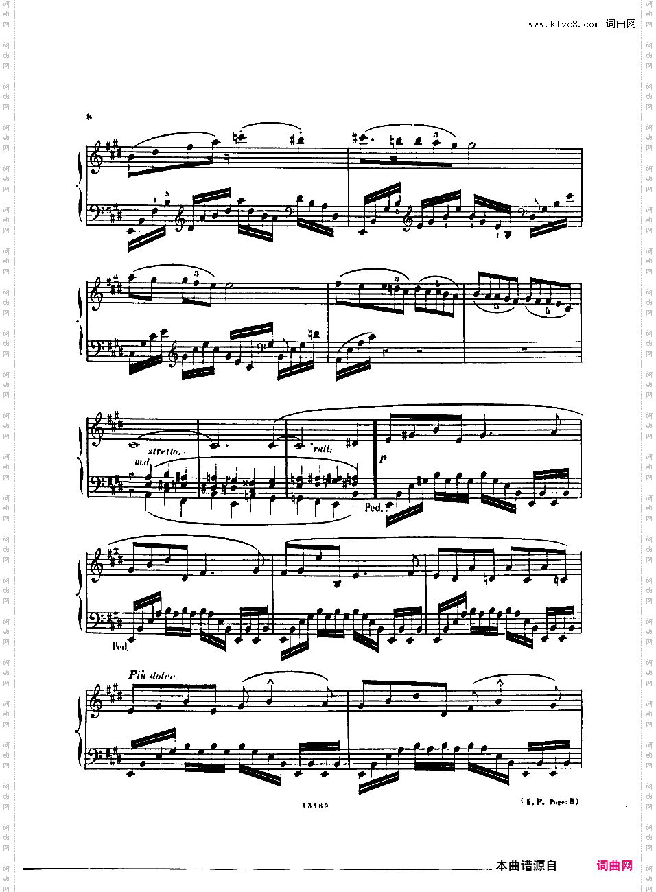 第一号迷人的歌 Premiere Recueil de Chants Op·38a