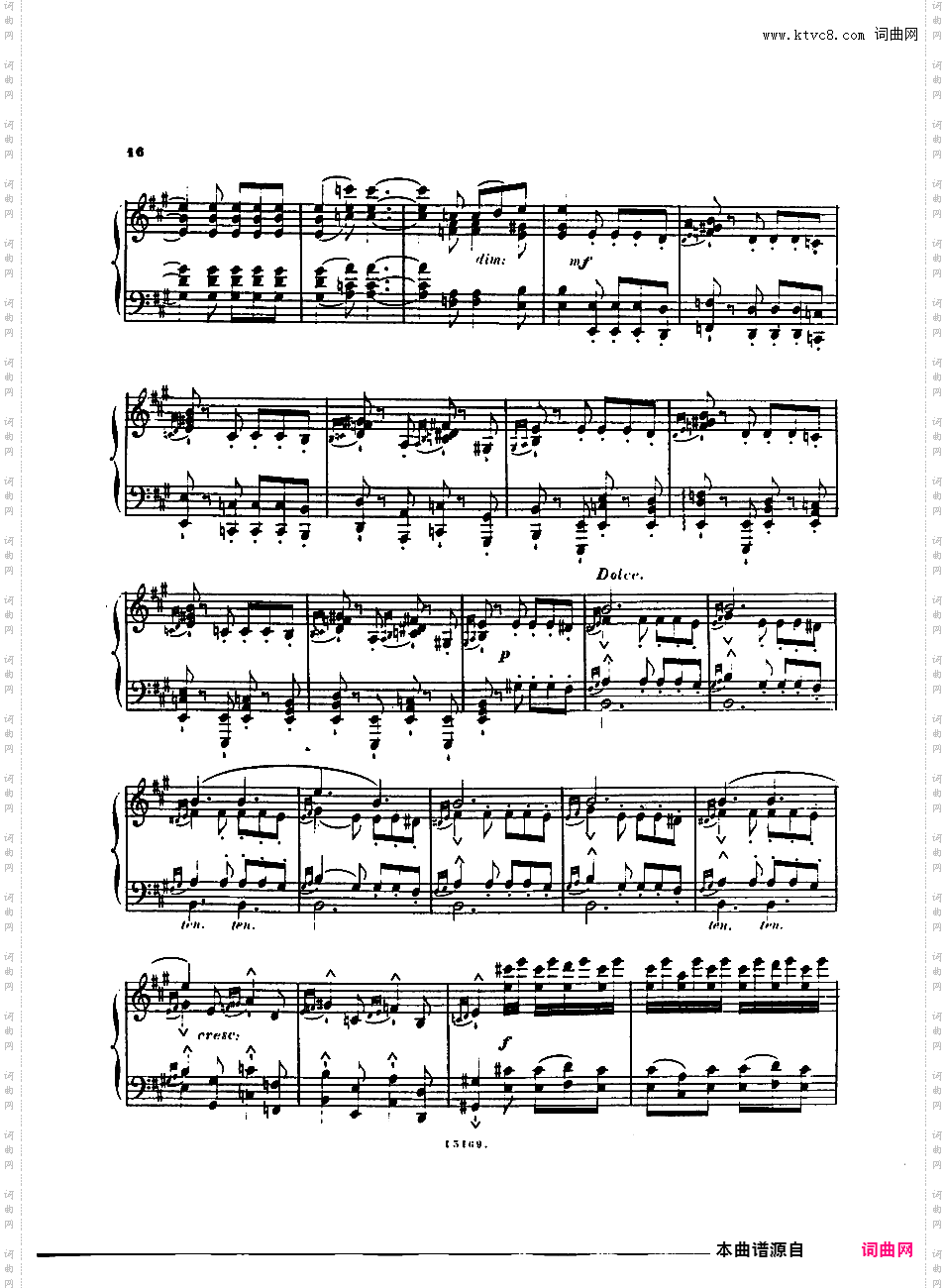 第一号迷人的歌 Premiere Recueil de Chants Op·38a