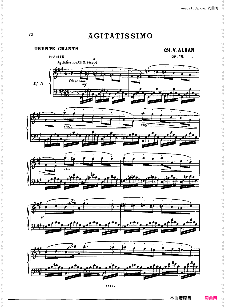 第一号迷人的歌 Premiere Recueil de Chants Op·38a