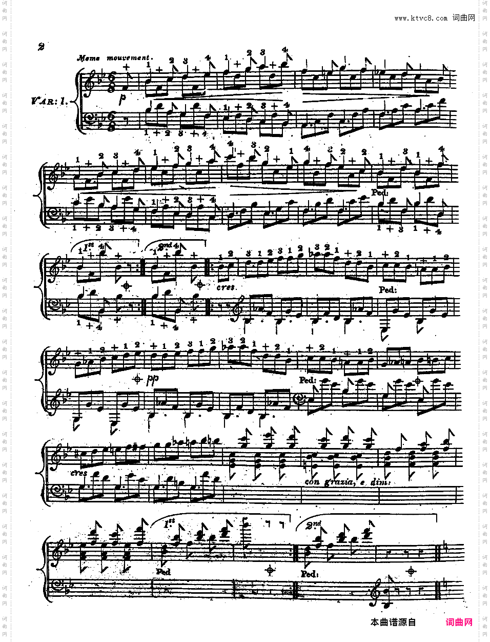 3首变奏曲 3 Variations Op·16 No·4-6Alkan op16 6 Barcarolle napolitaine