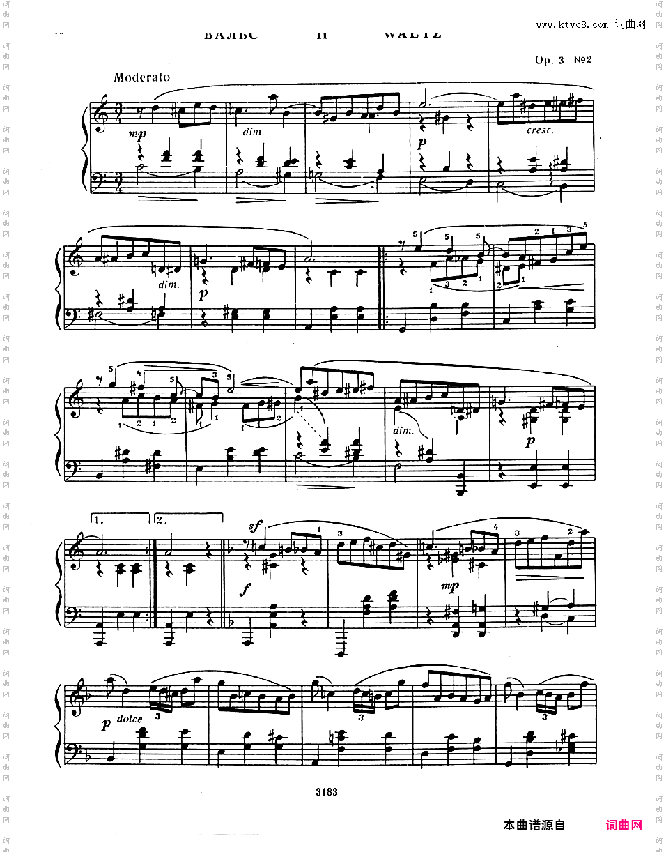 2首小品 2 Pieces Op·3