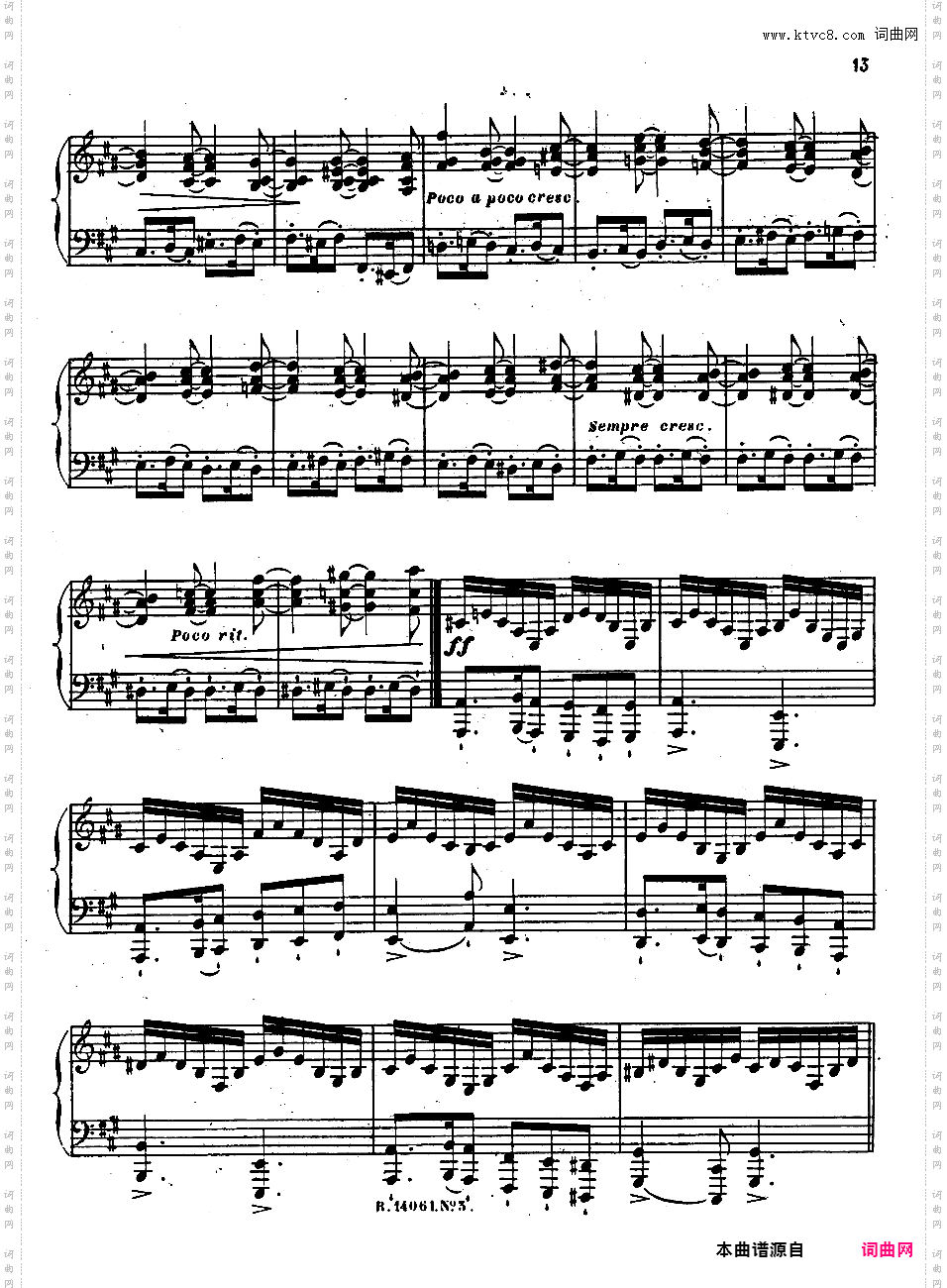 第四号迷人的歌 Quatrieme Recueil de Chants Op·67
