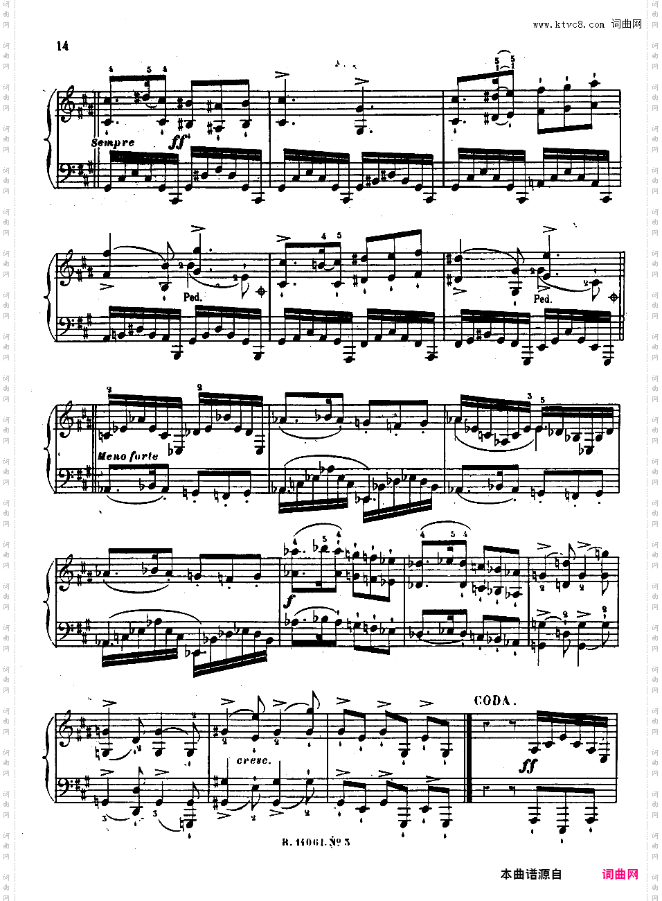 第四号迷人的歌 Quatrieme Recueil de Chants Op·67