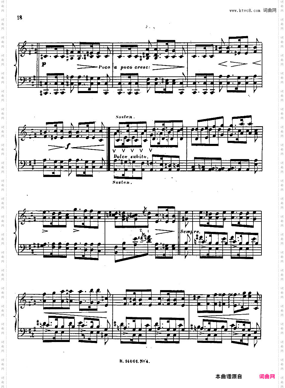 第四号迷人的歌 Quatrieme Recueil de Chants Op·67