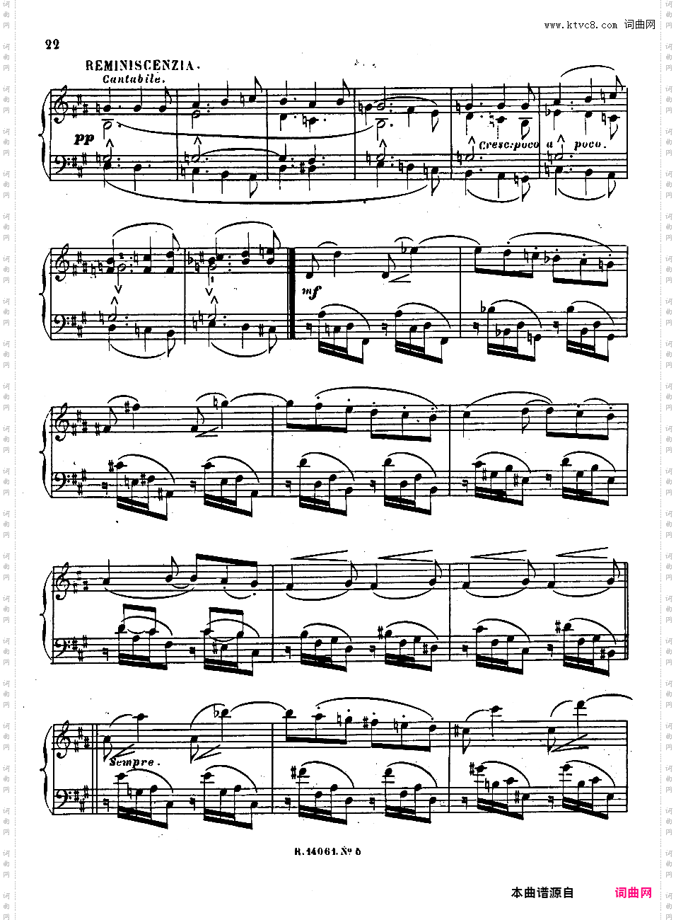 第四号迷人的歌 Quatrieme Recueil de Chants Op·67