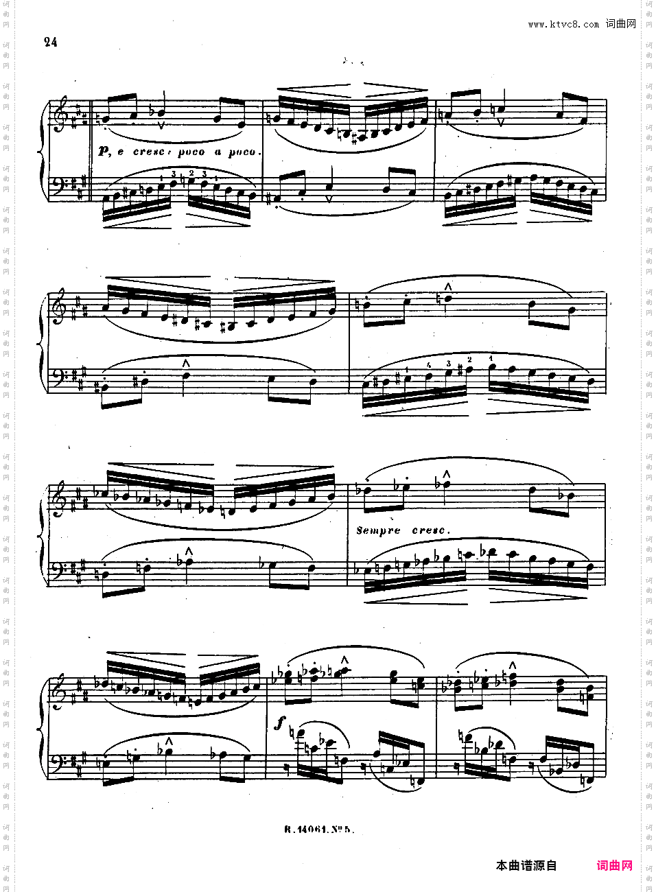 第四号迷人的歌 Quatrieme Recueil de Chants Op·67