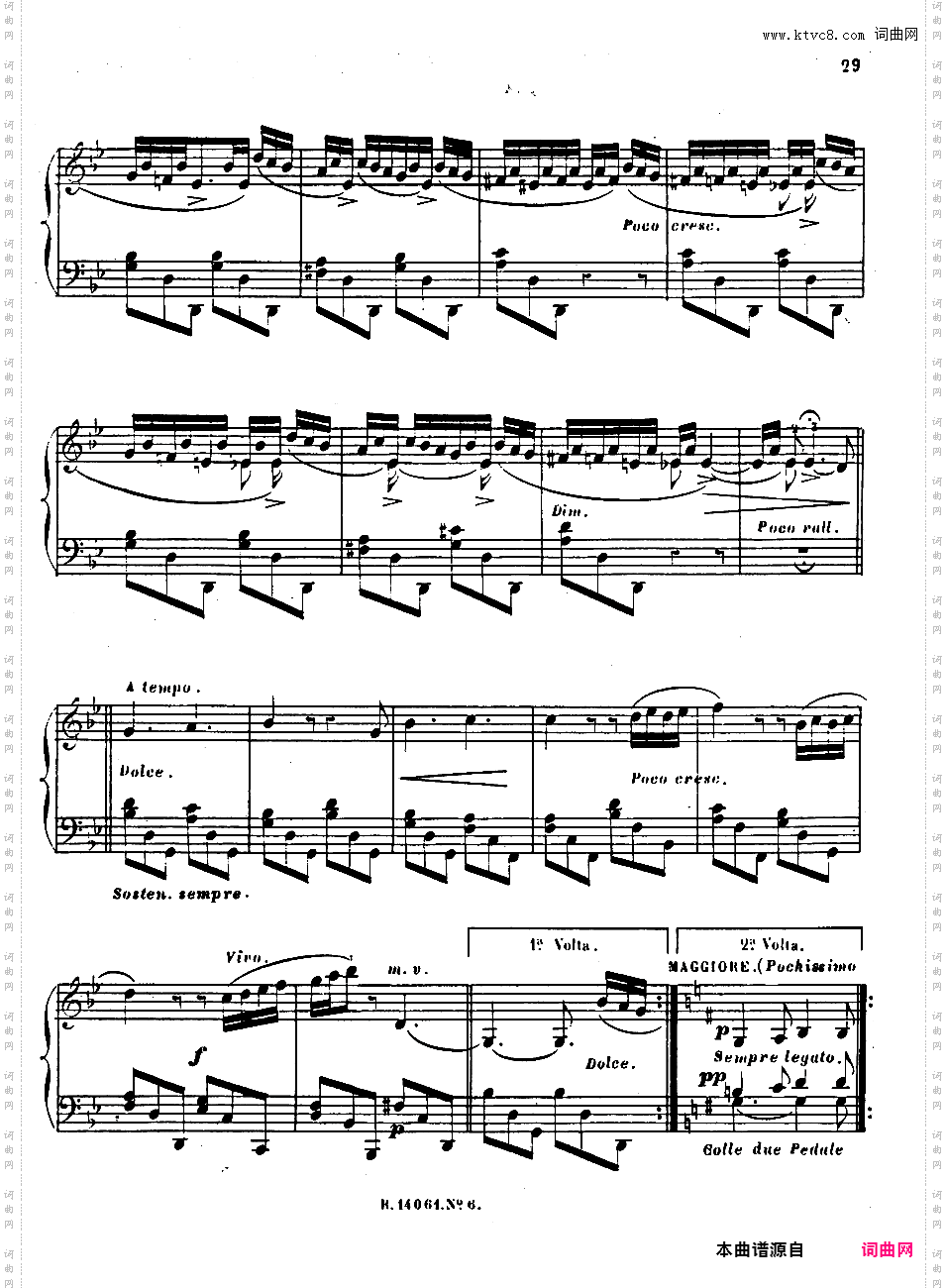 第四号迷人的歌 Quatrieme Recueil de Chants Op·67