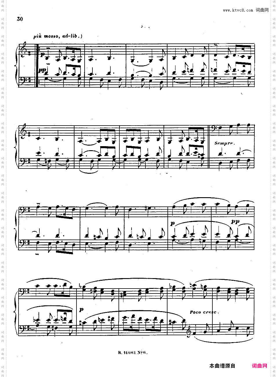 第四号迷人的歌 Quatrieme Recueil de Chants Op·67