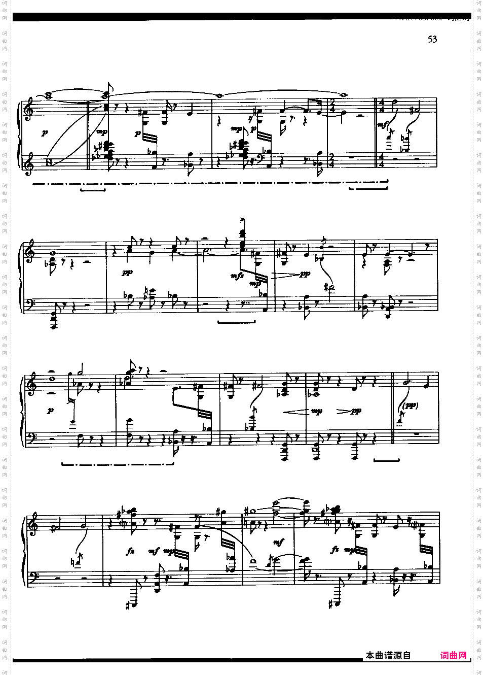 另外2首钢琴小品 Two Pieces for Piano