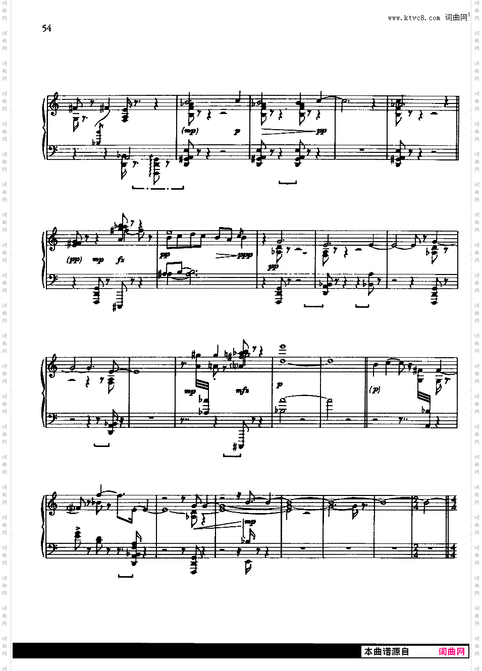 另外2首钢琴小品 Two Pieces for Piano