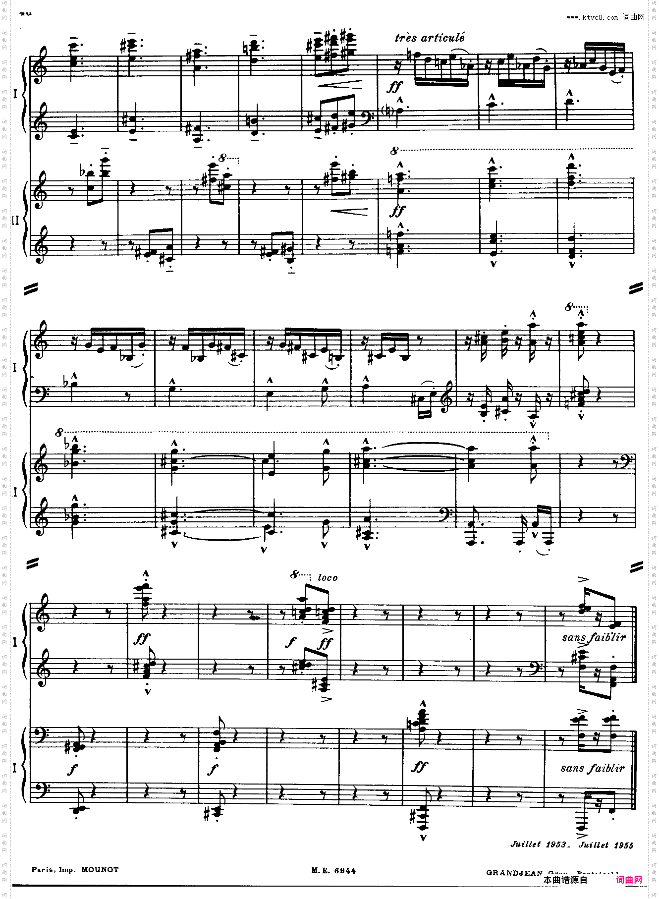 Partita for two pianos