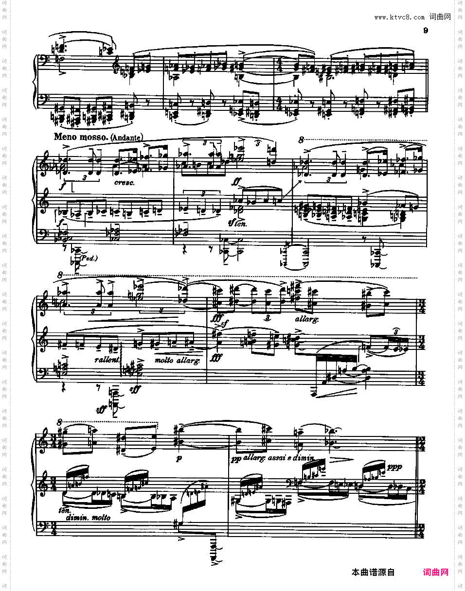 第三钢琴奏鸣曲 Piano Sonata No·3 Op·36