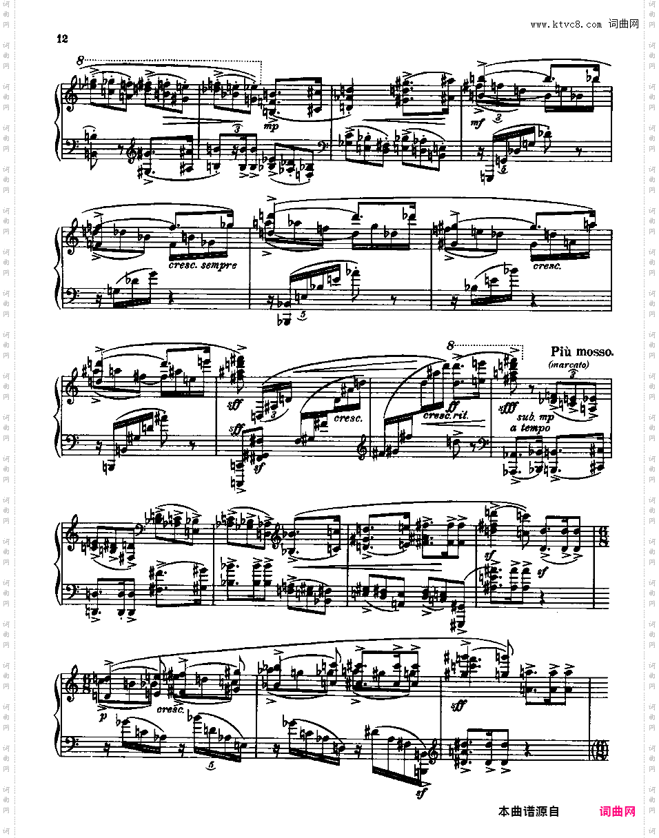 第三钢琴奏鸣曲 Piano Sonata No·3 Op·36
