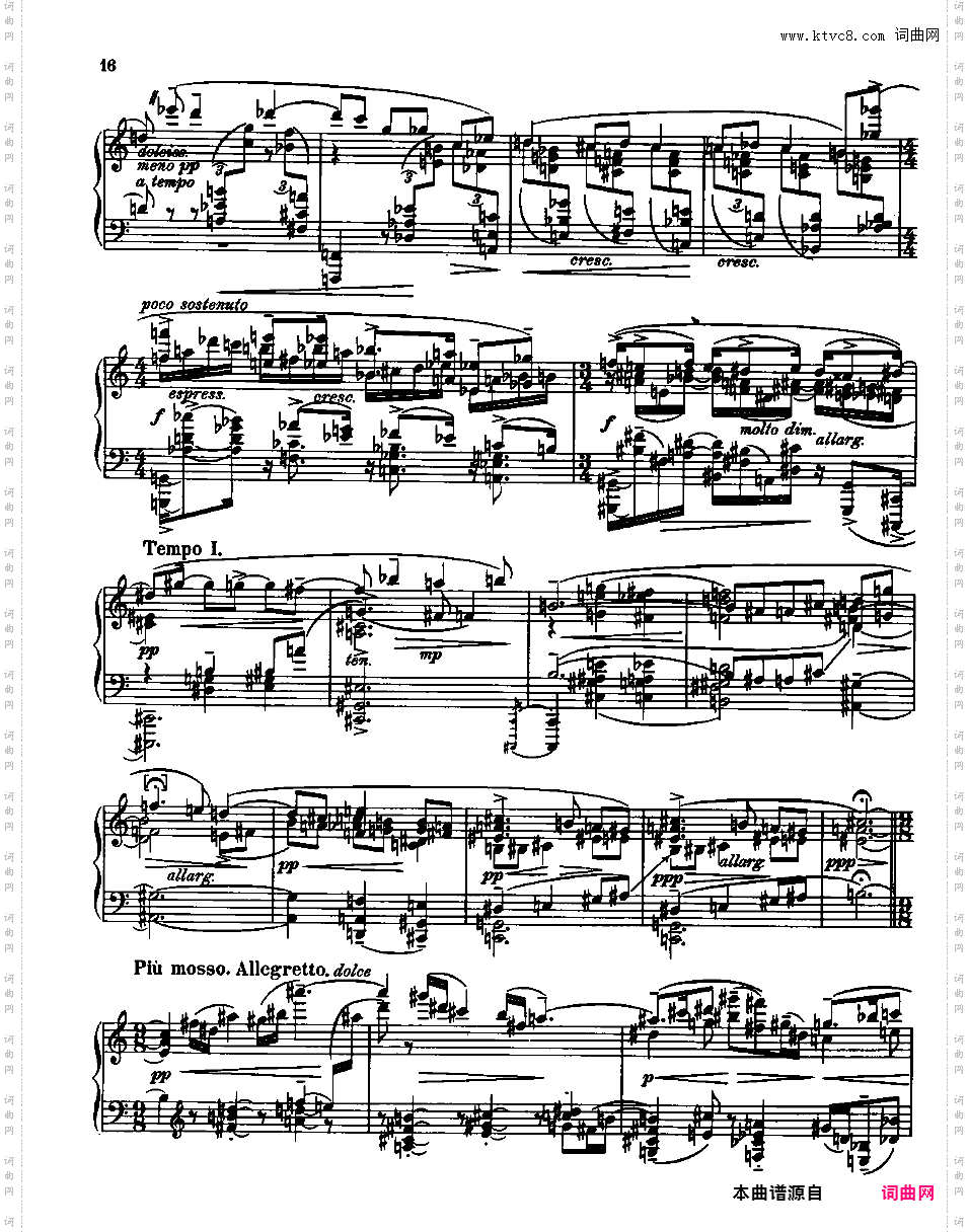 第三钢琴奏鸣曲 Piano Sonata No·3 Op·36